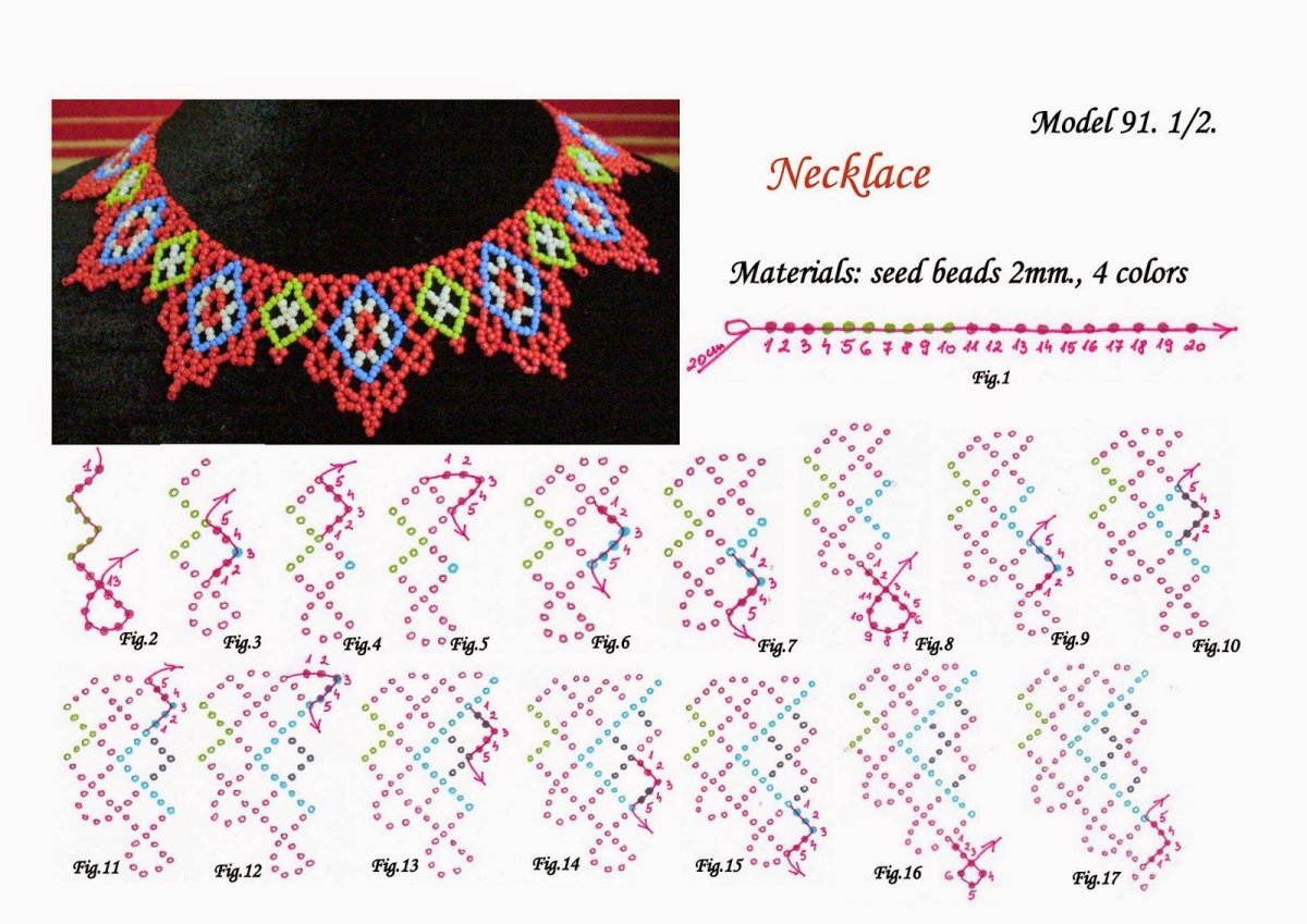 Бисероплетение схема очелье