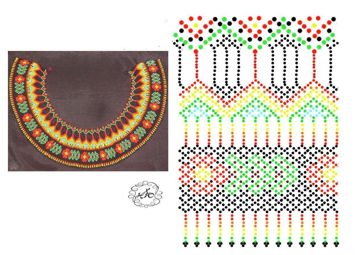 Бисер воротник оплечье
