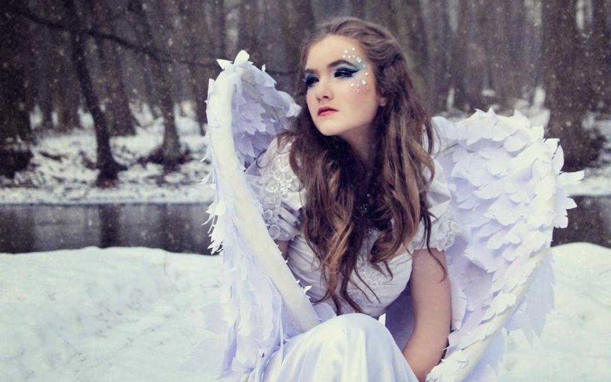 Образ ангела макияж