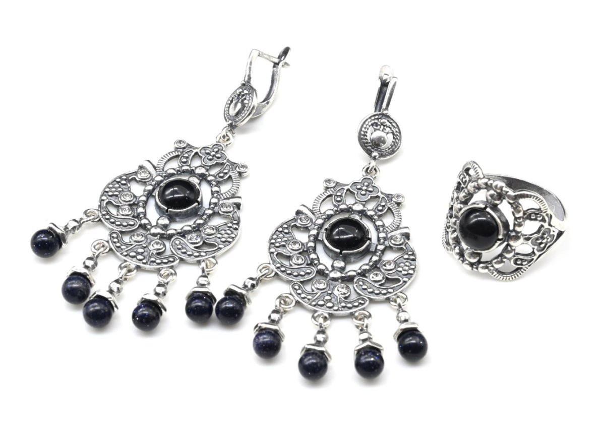 Серьги мельхиор