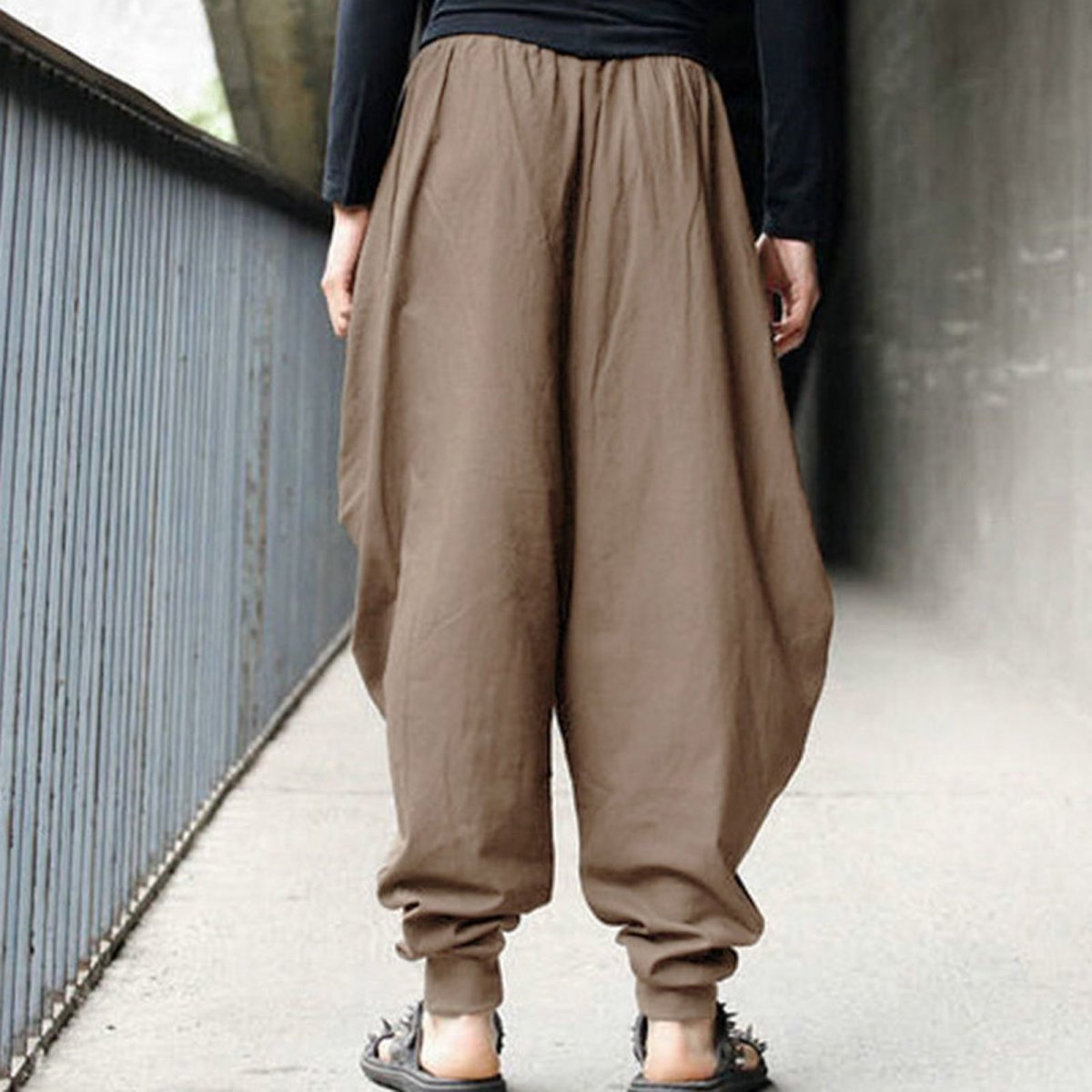 Baggy Loose Cotton Harem Pants мужские