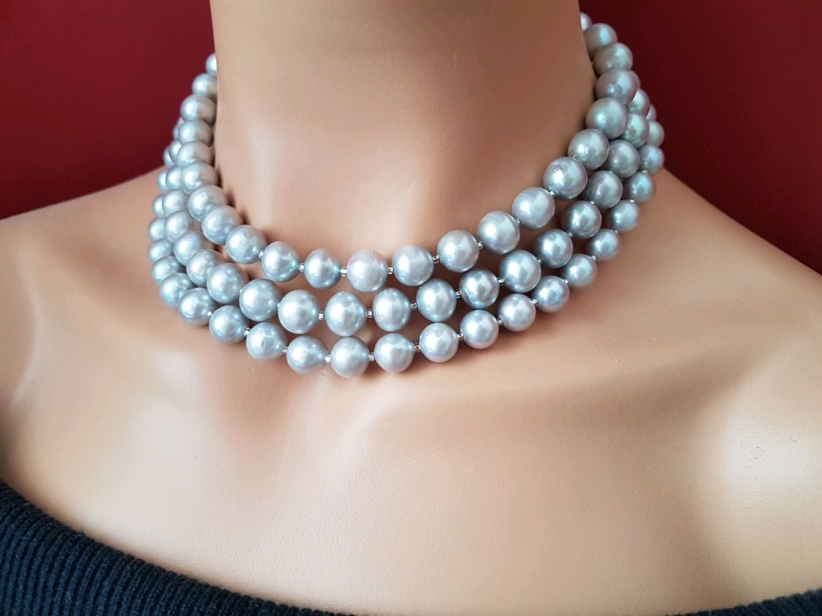 Колье жемчужное