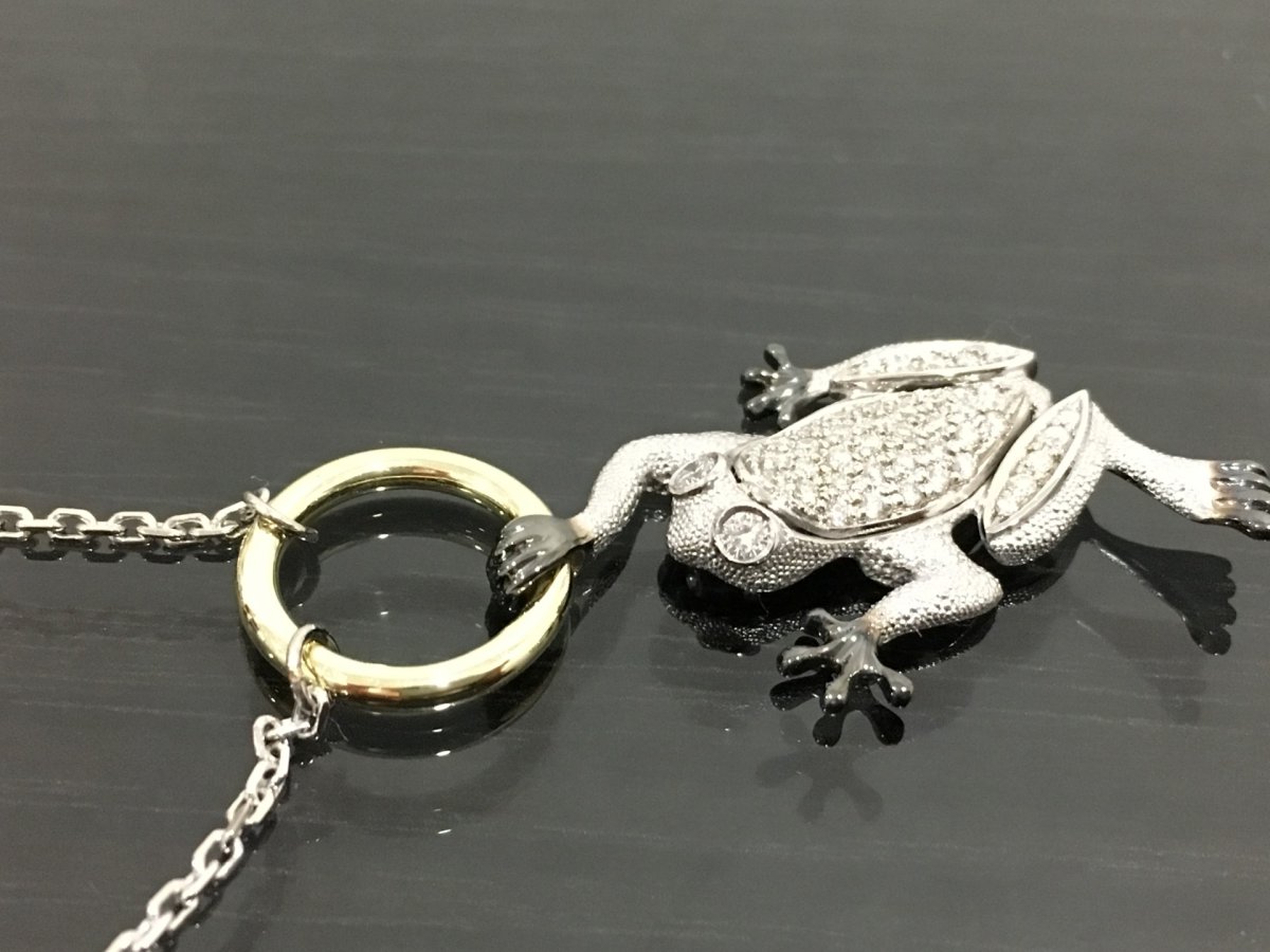 Браслет жаба золото