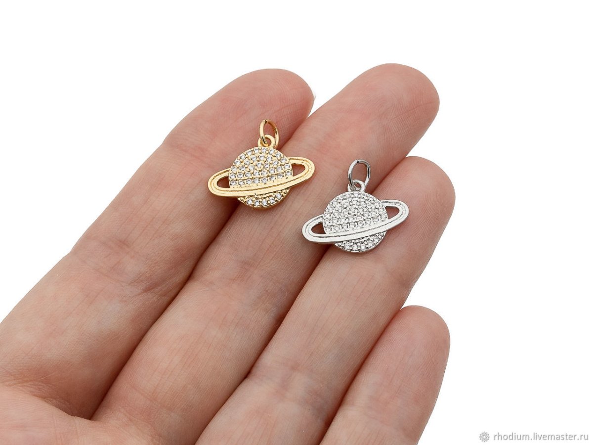 Подвеска Сатурн серебро