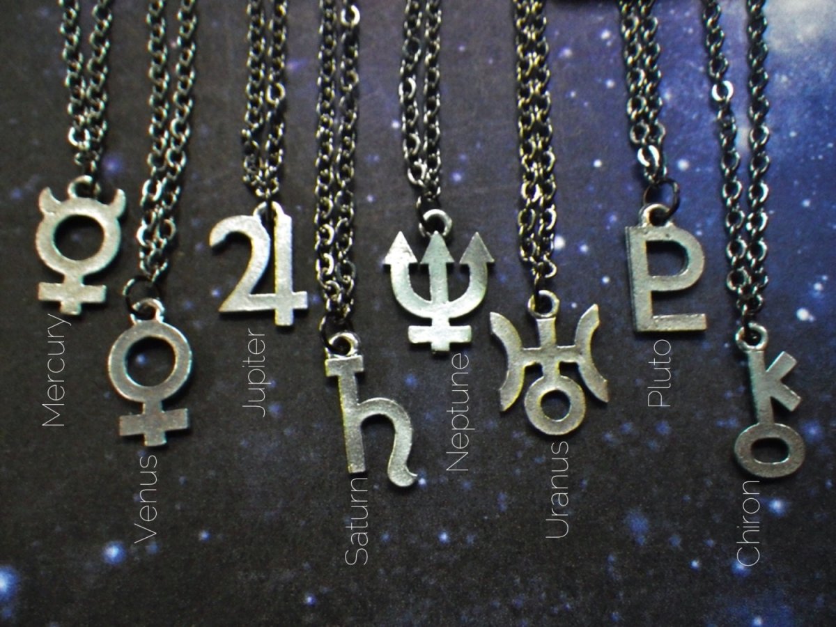 Купить золотой кулон с планетой Нептун