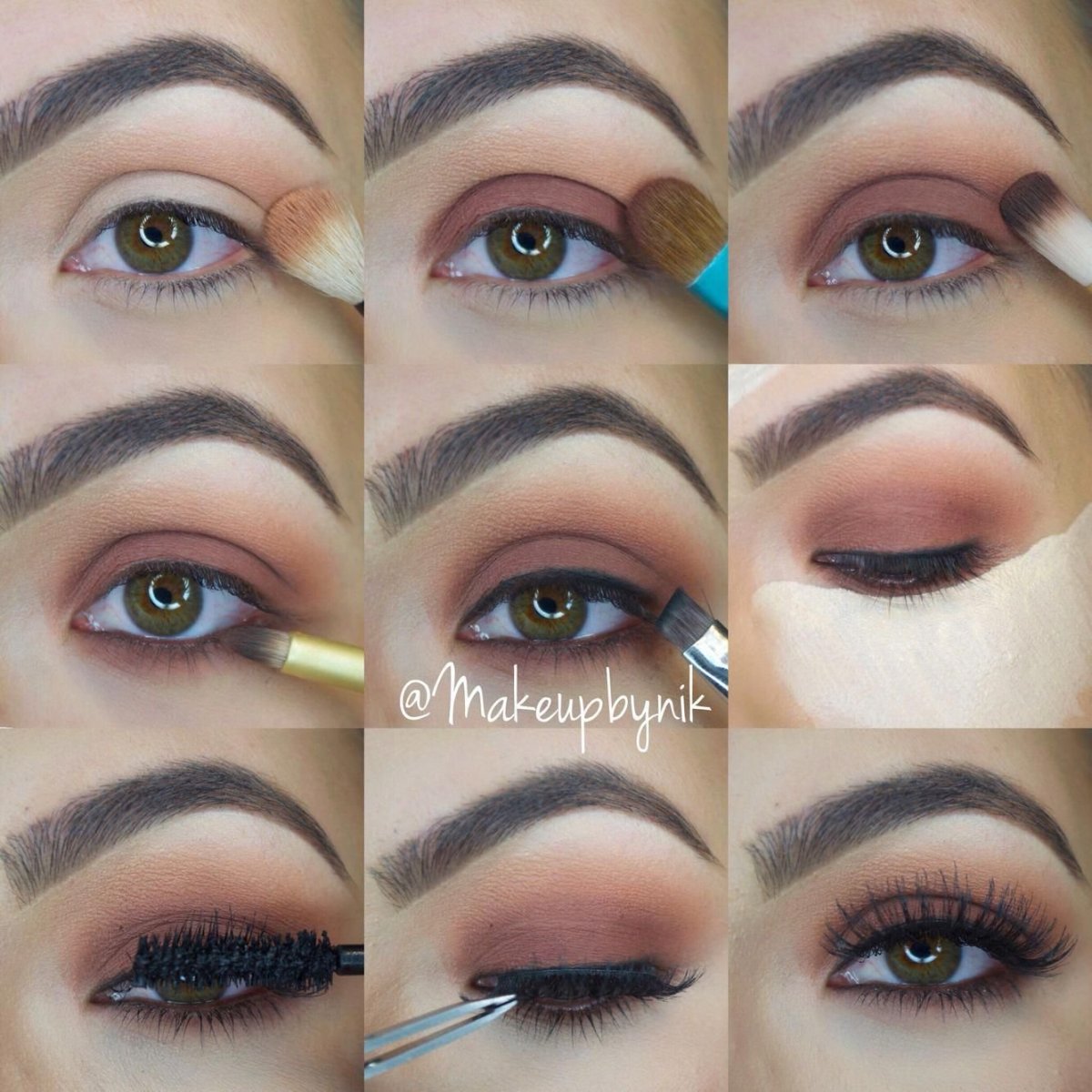 Макияж со стрелками для карих глаз