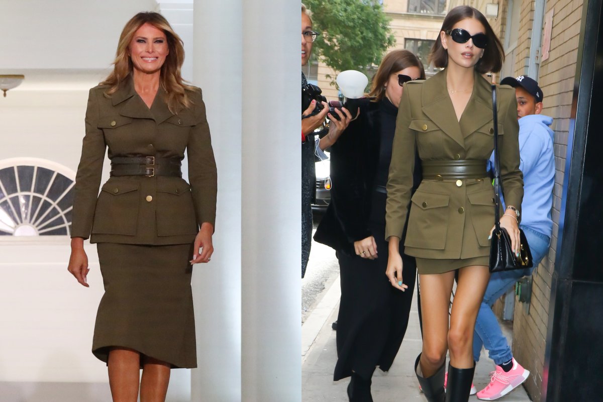 Мелания Трамп в пальто 2020