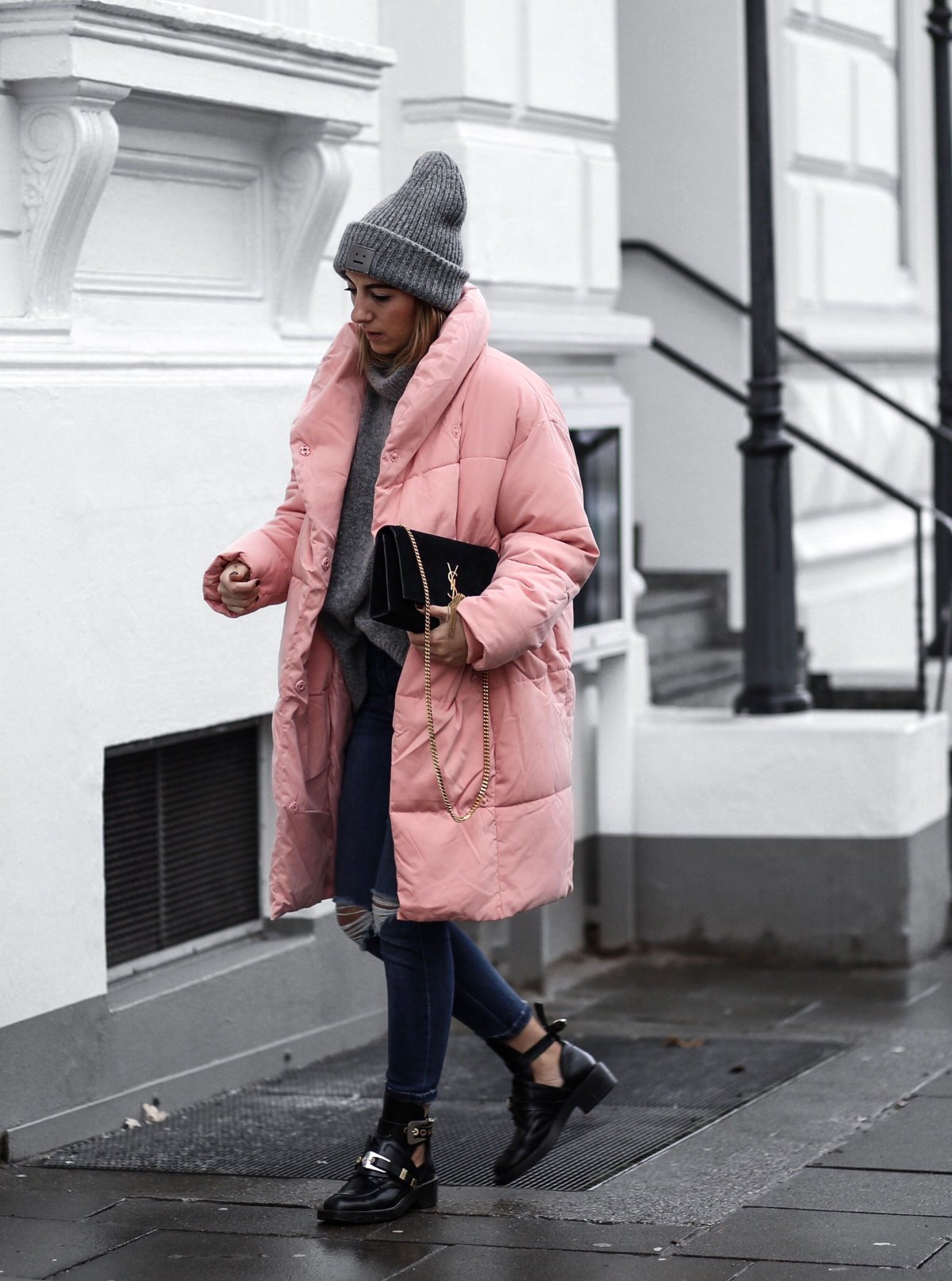 Образы с черной курткой оверсайз