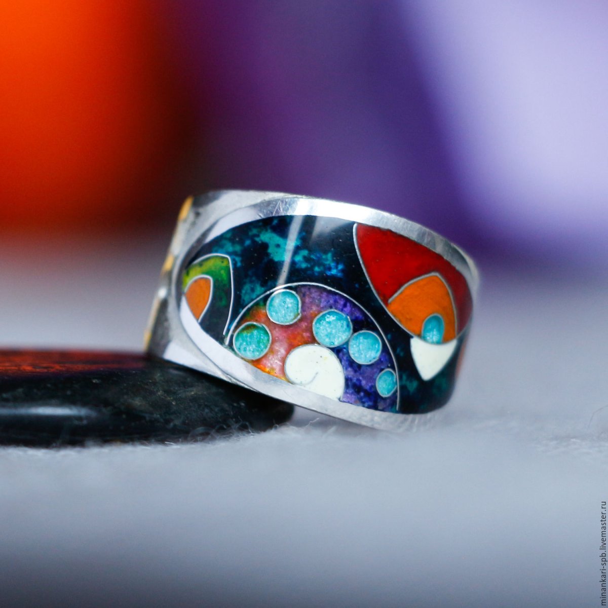 Грузинская ювелирная эмаль минанкари