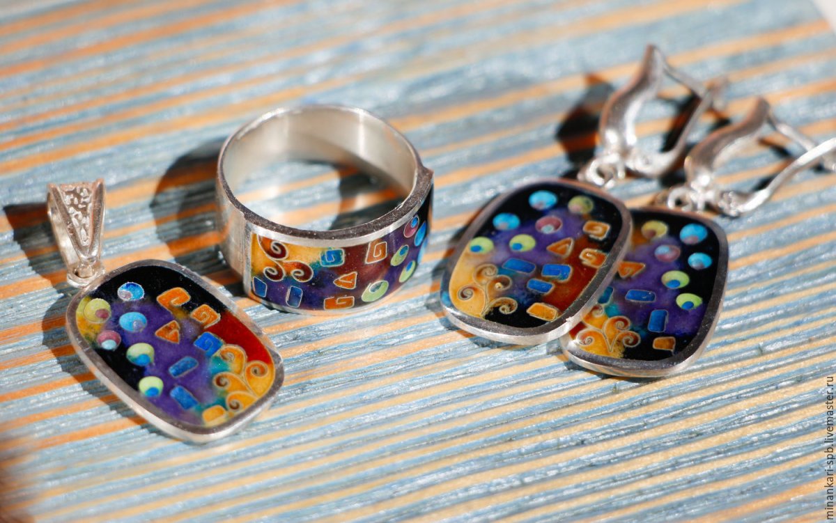 Грузинская перегородчатая эмаль