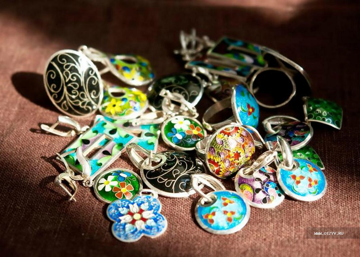 Грузинская перегородчатая эмаль минанкари