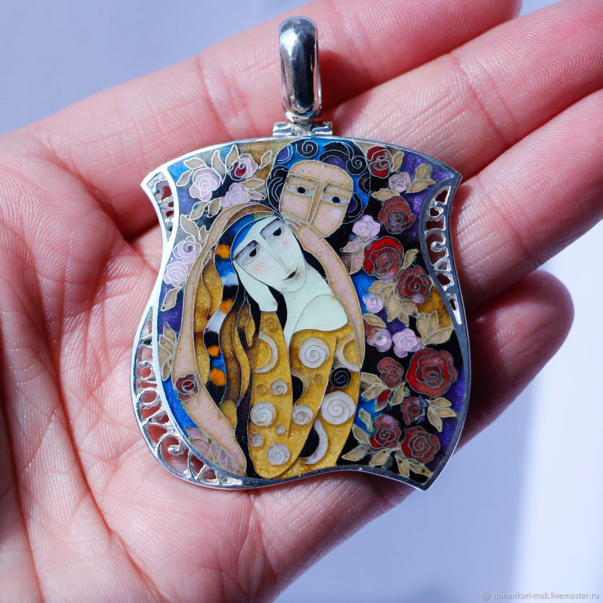 Грузинская перегородчатая эмаль минанкари