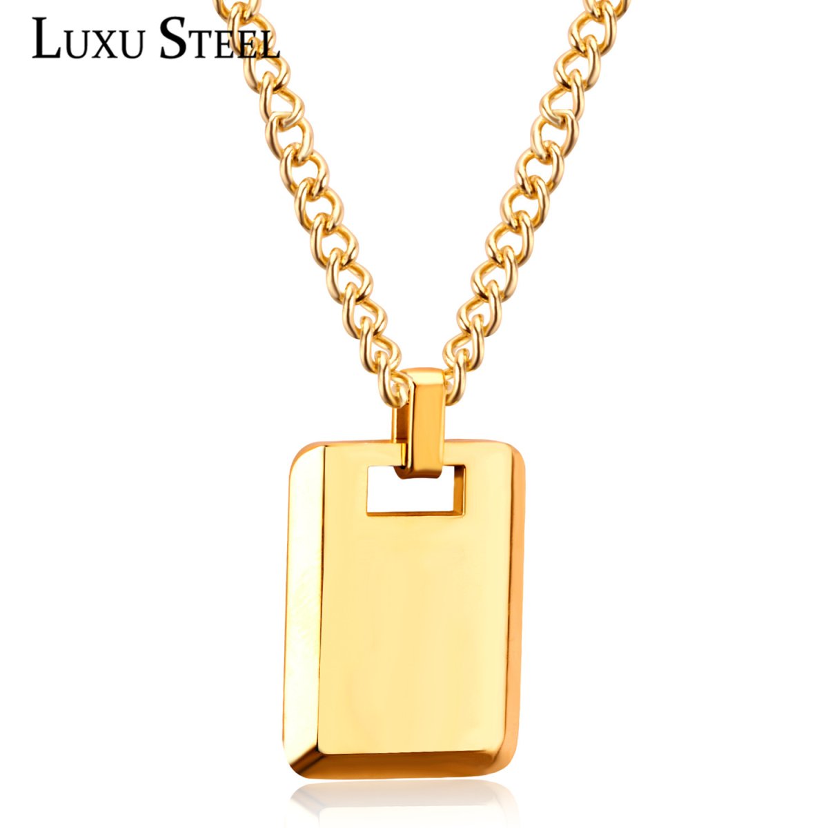 Золотые подвески прямоугольные