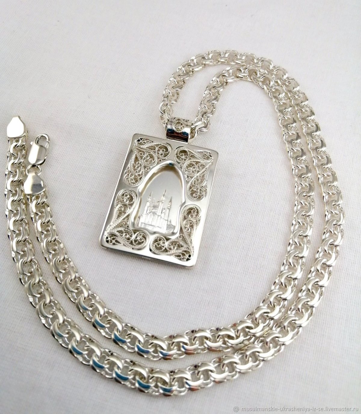 Серебряные подвески мусульманские