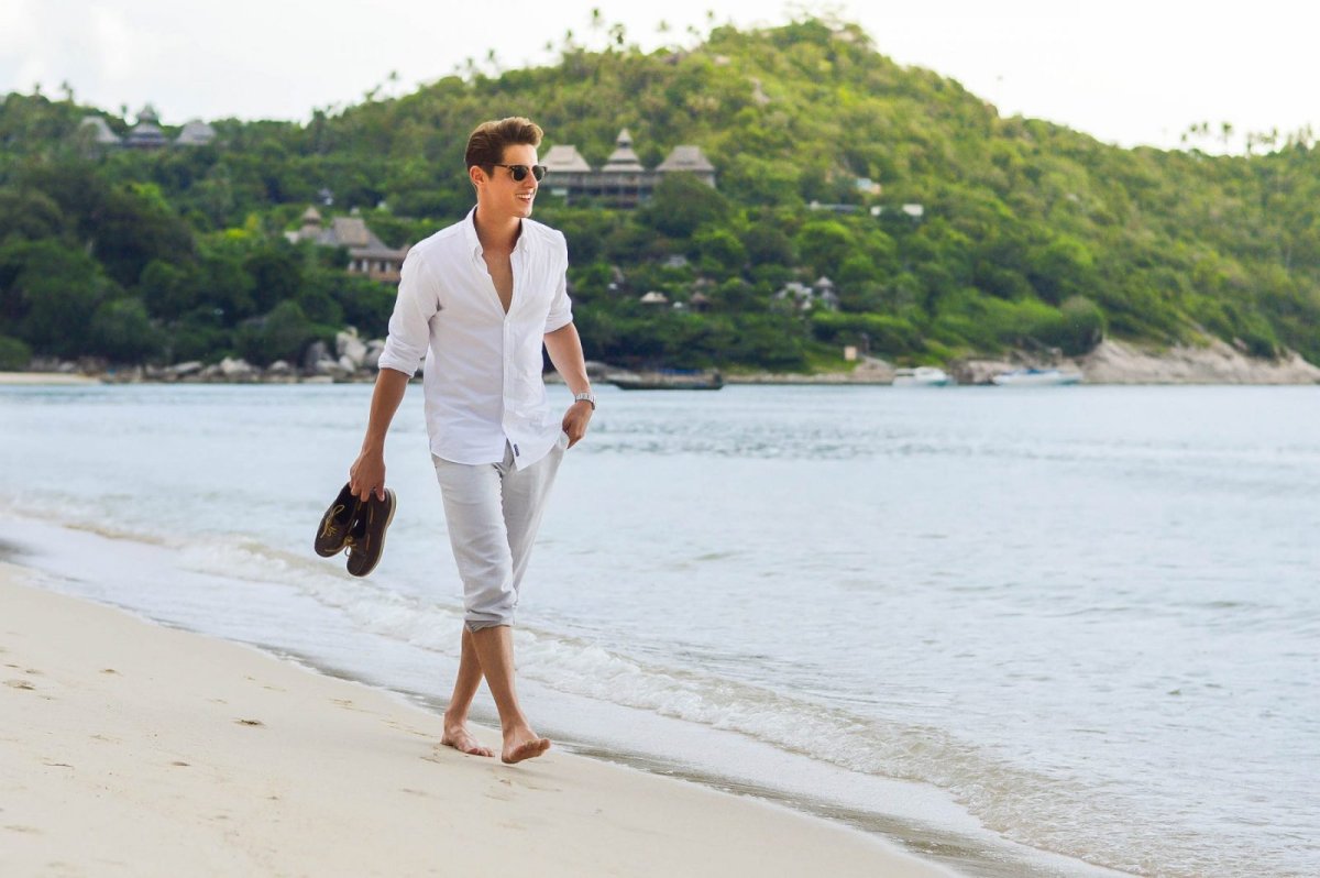 Мужской образ на море