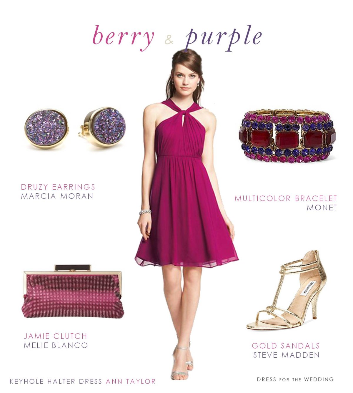 Платье цвета фуксии