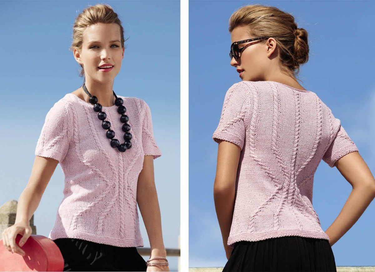 Летний джемпер с коротким рукаво