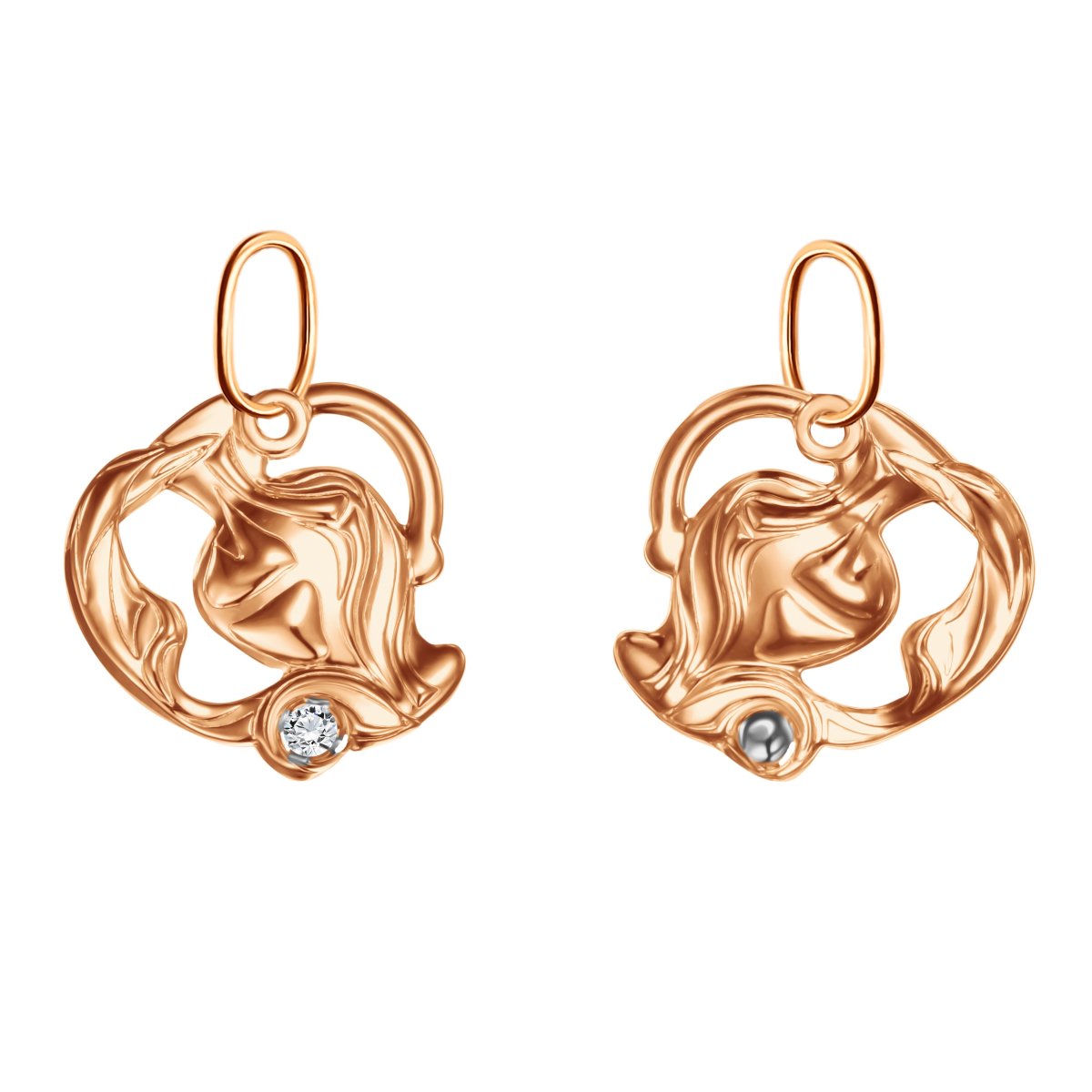 Подвеска Водолей золото