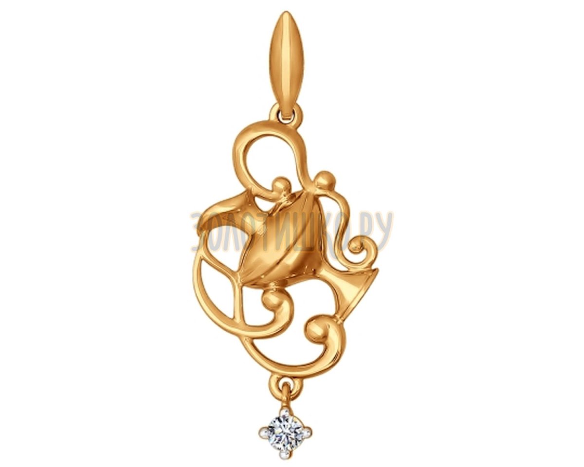 Бронницкий ювелир подвеска знак зодиака золото