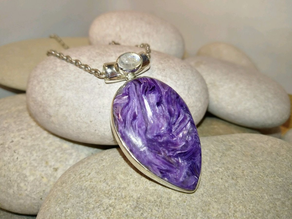 Чароит украшение подвеска