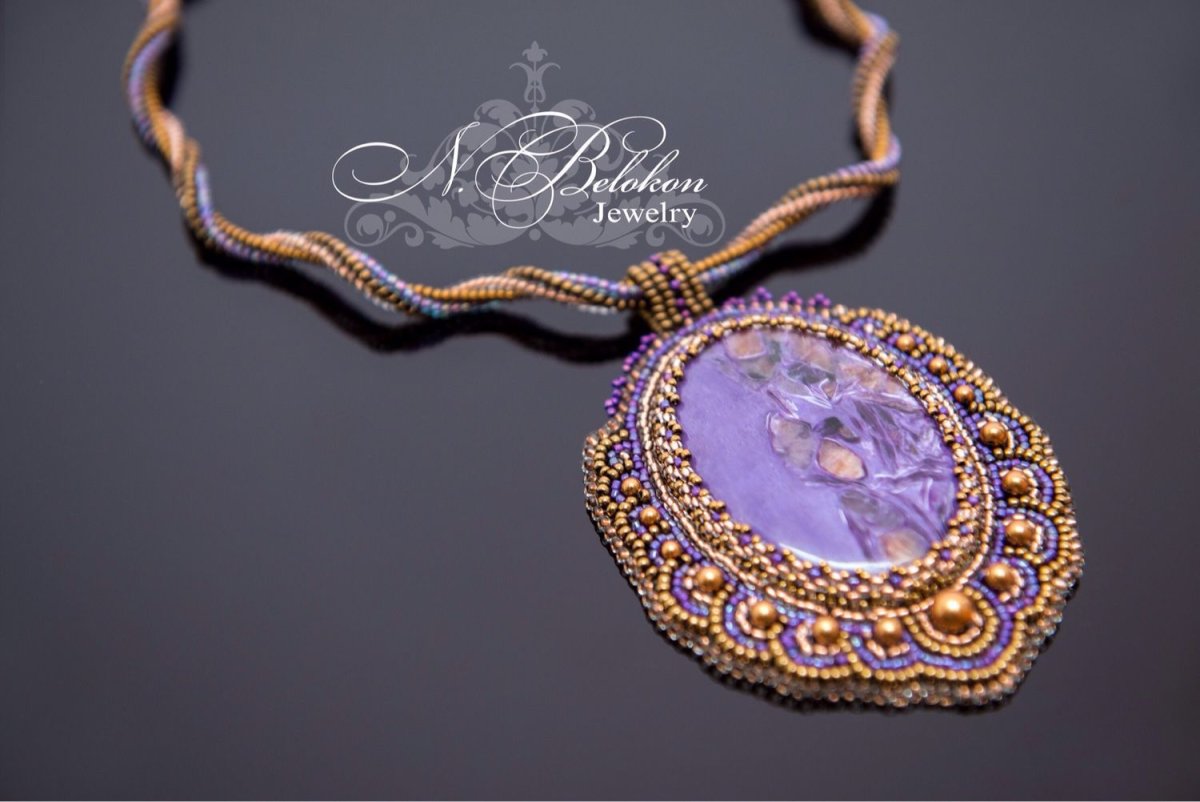 Чароит кулон