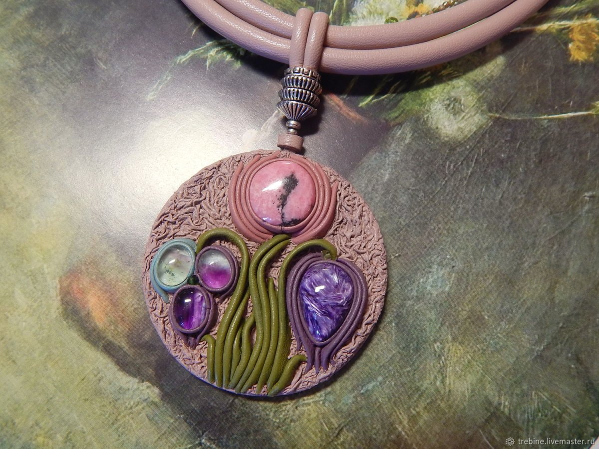 Чароит кулон цена