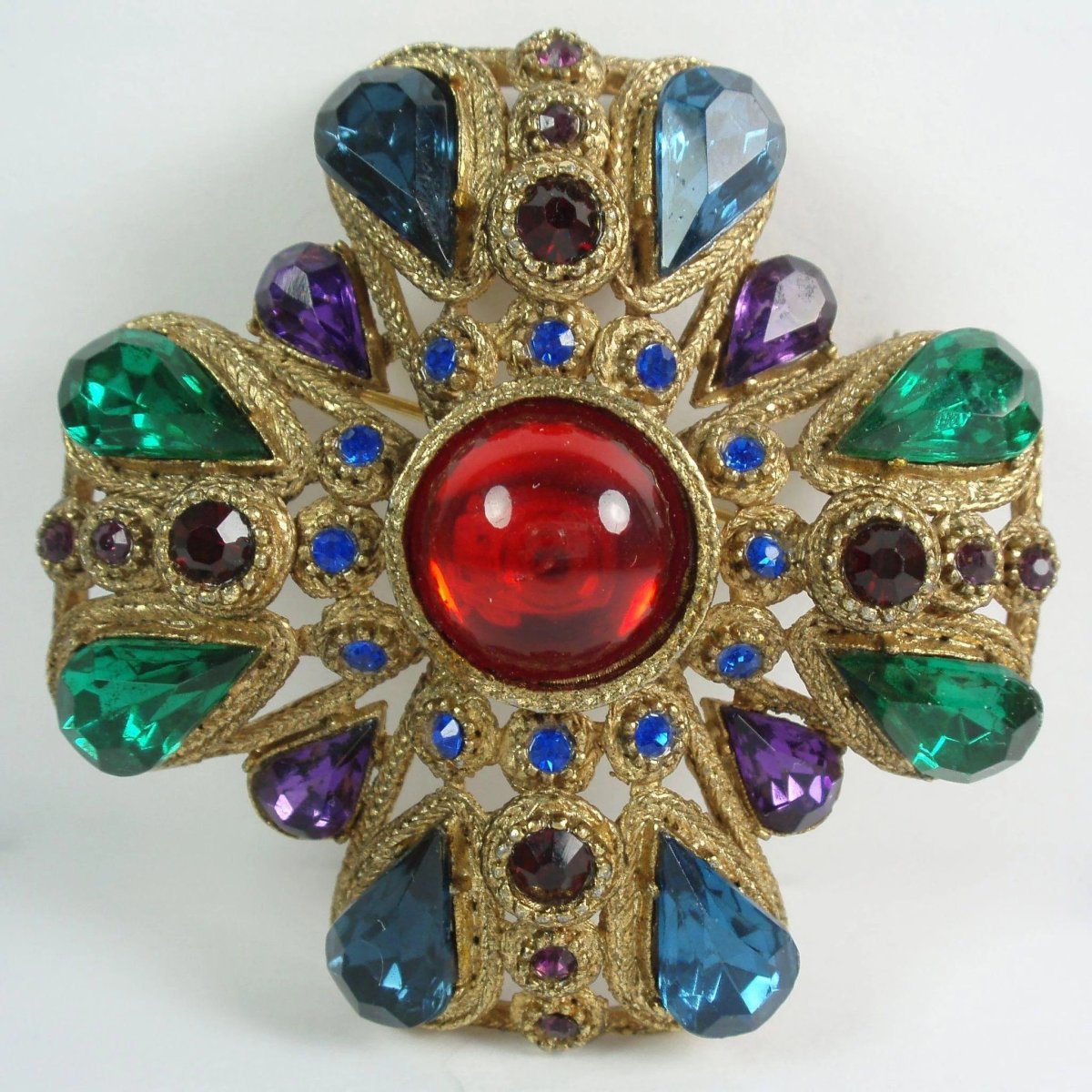 Серьги мельхиор аметист Винтаж