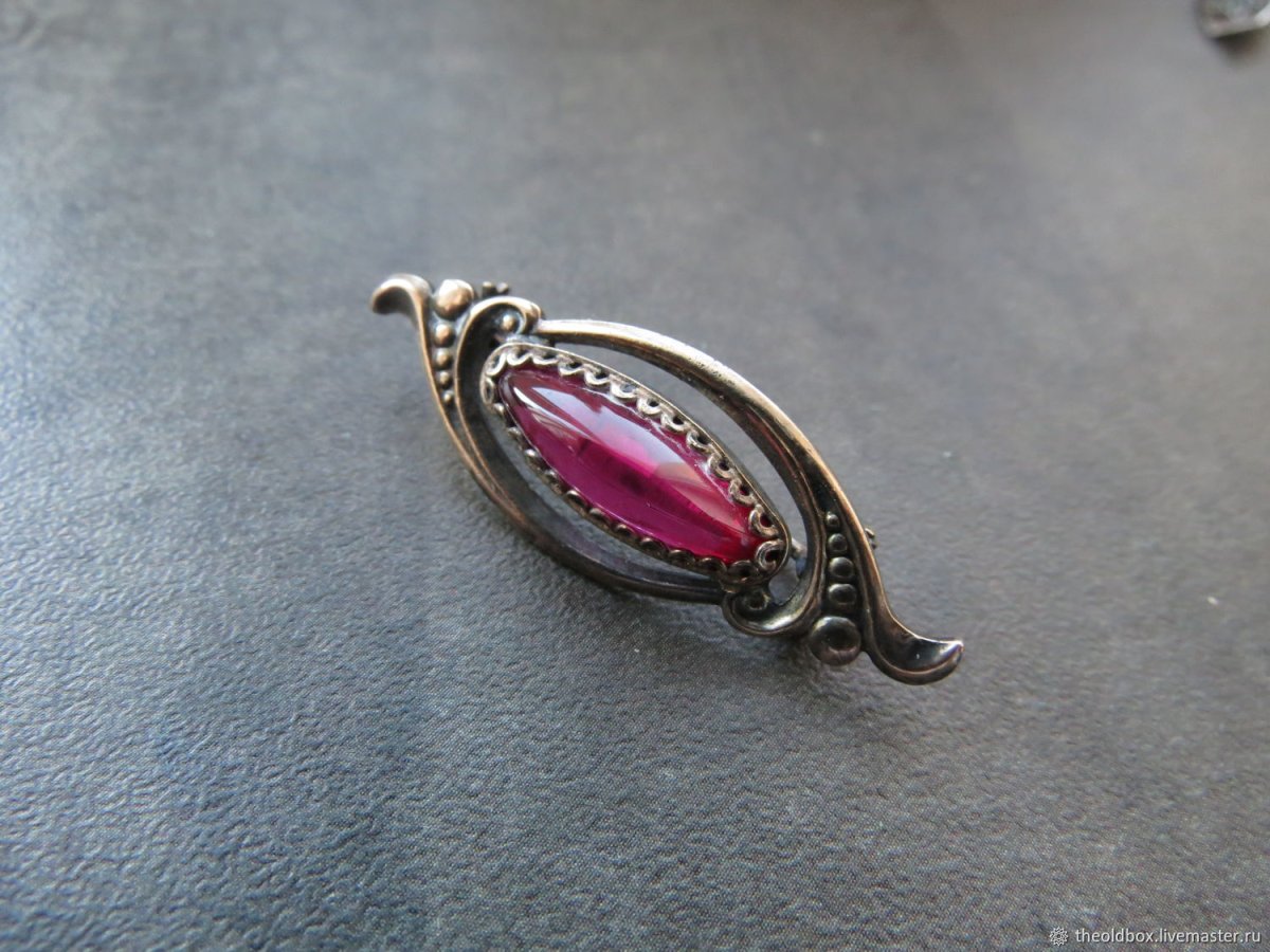 Брошь Ландыш серебро 875 пробы