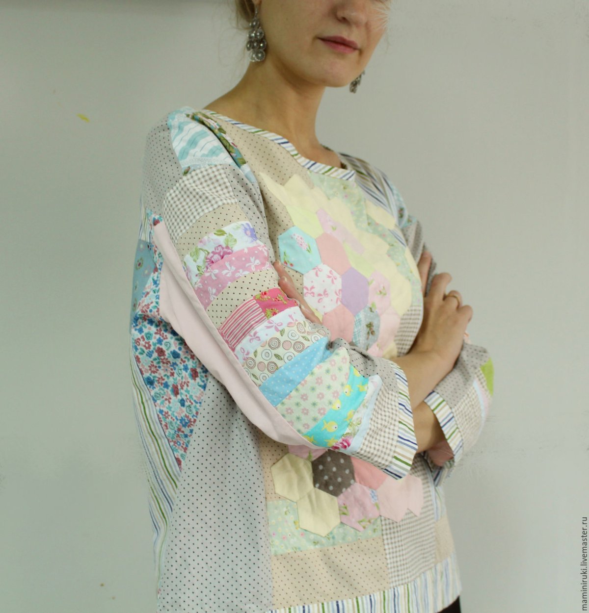 Футболка в стиле пэчворк