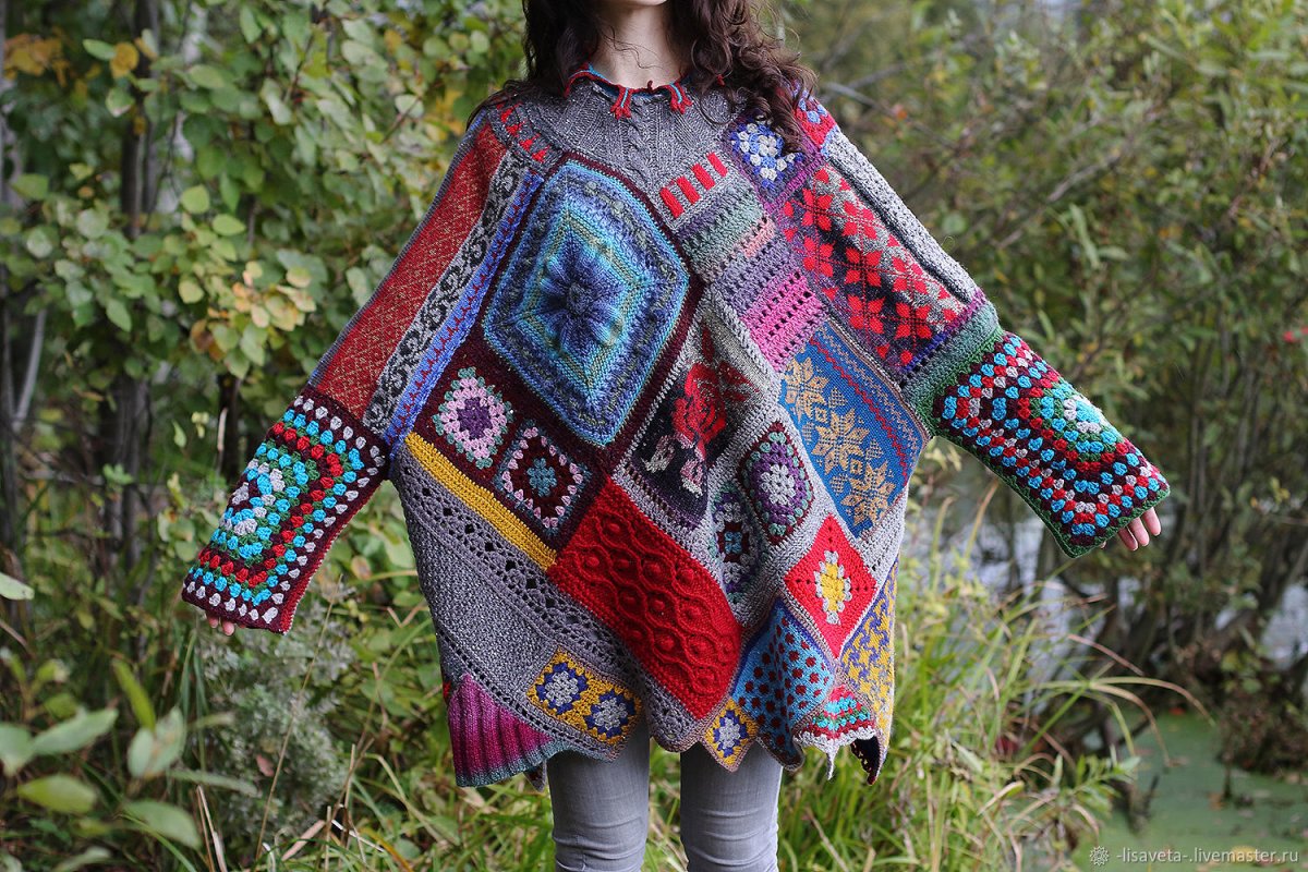 Толстовка в стиле пэчворк