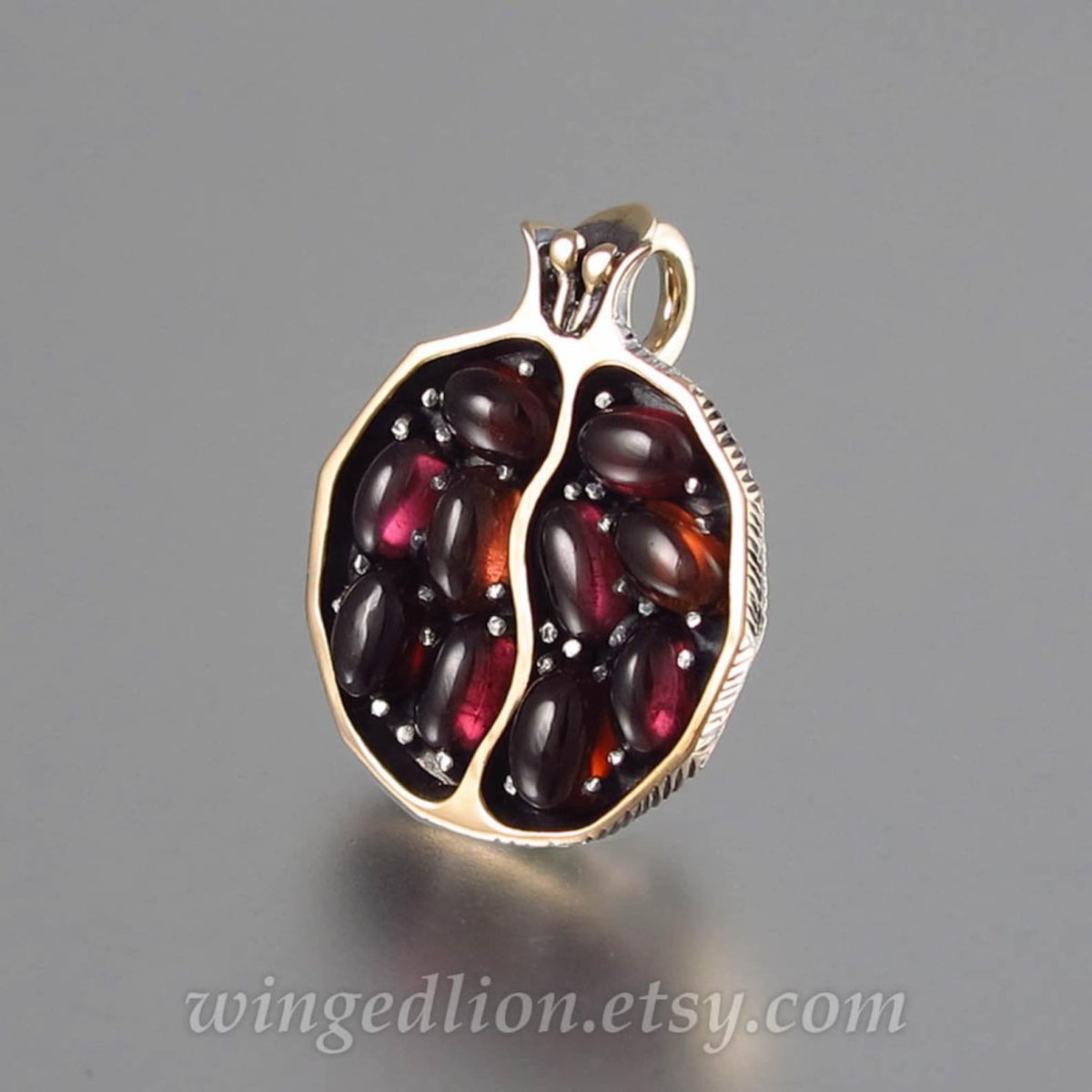 Кулон Элизабет гранат