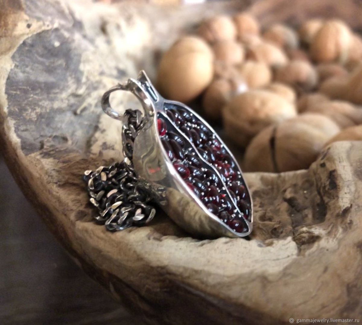 Кулон граната ppok417