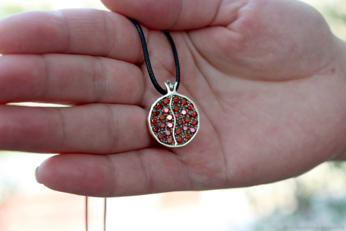 Серьги "гранат" армянский ювелир