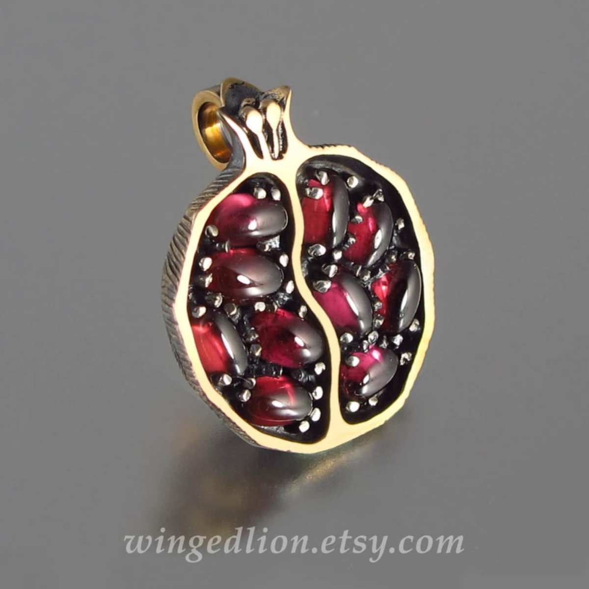 Подвеска бижутерия с камнем