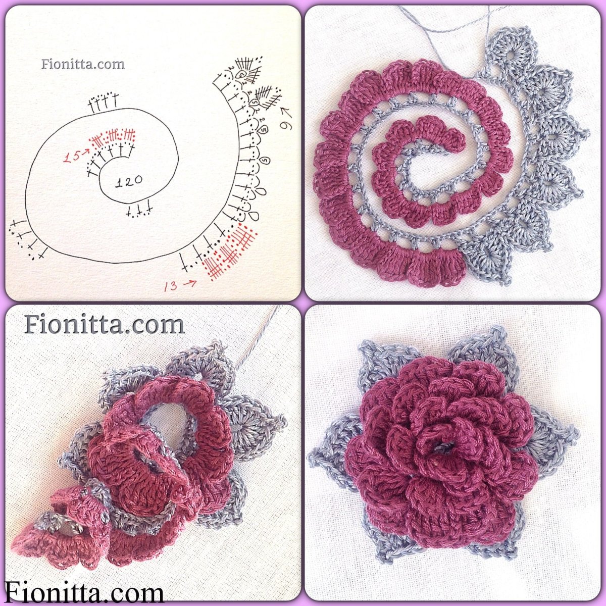 Вывязать цветы крючком на детской шапки