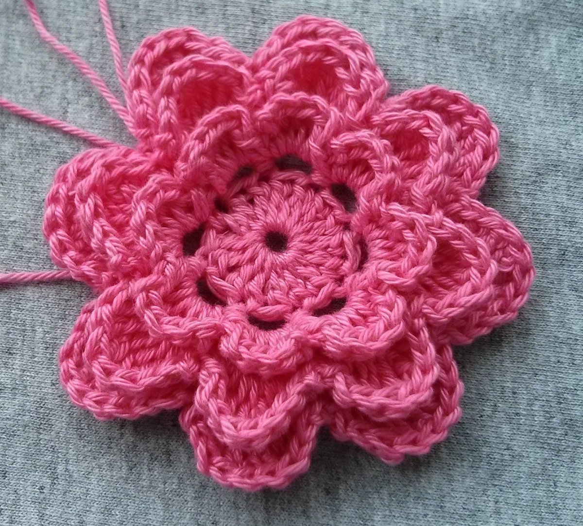 Резинка для волос крючком