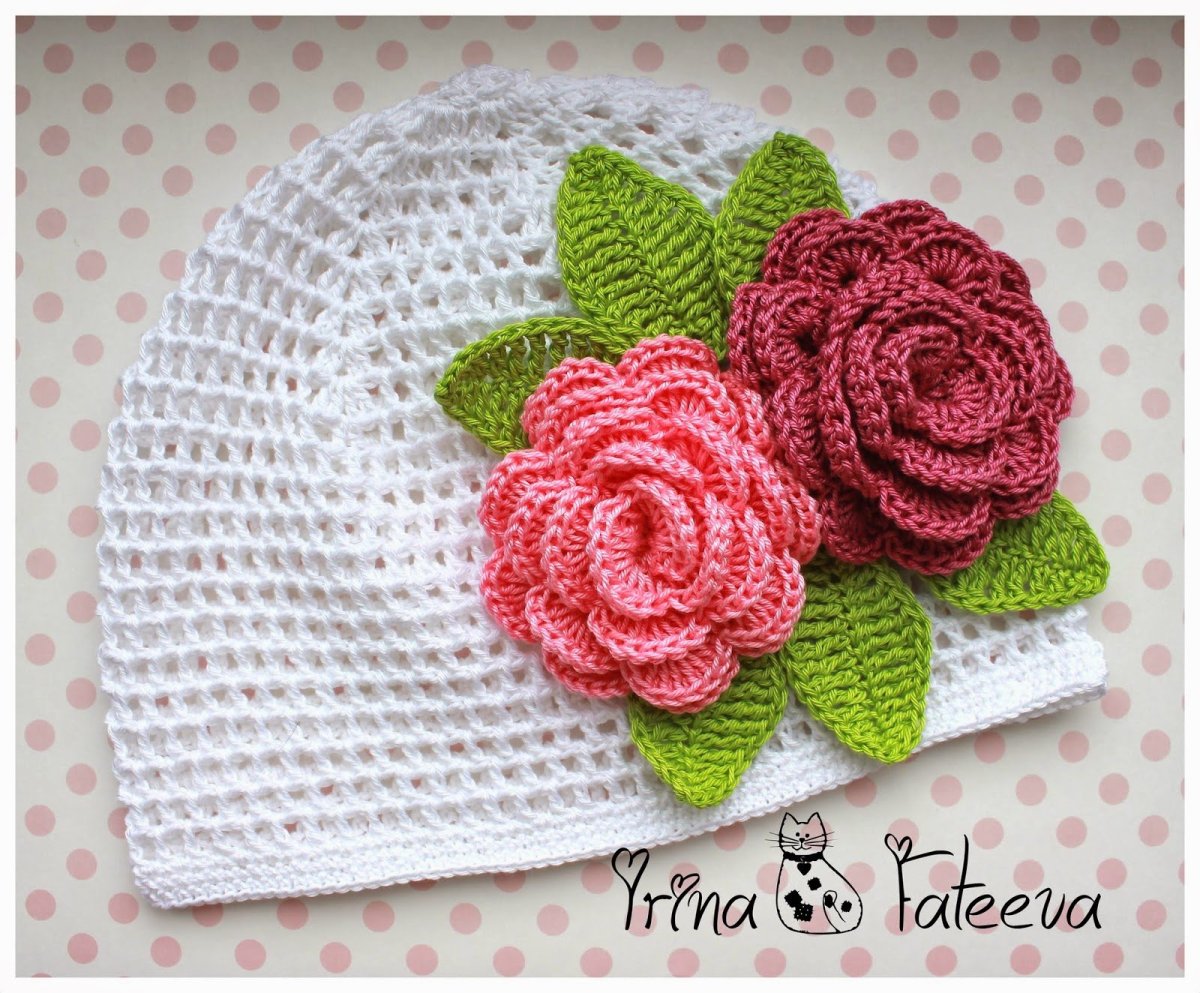 Цветы крючком для украшения