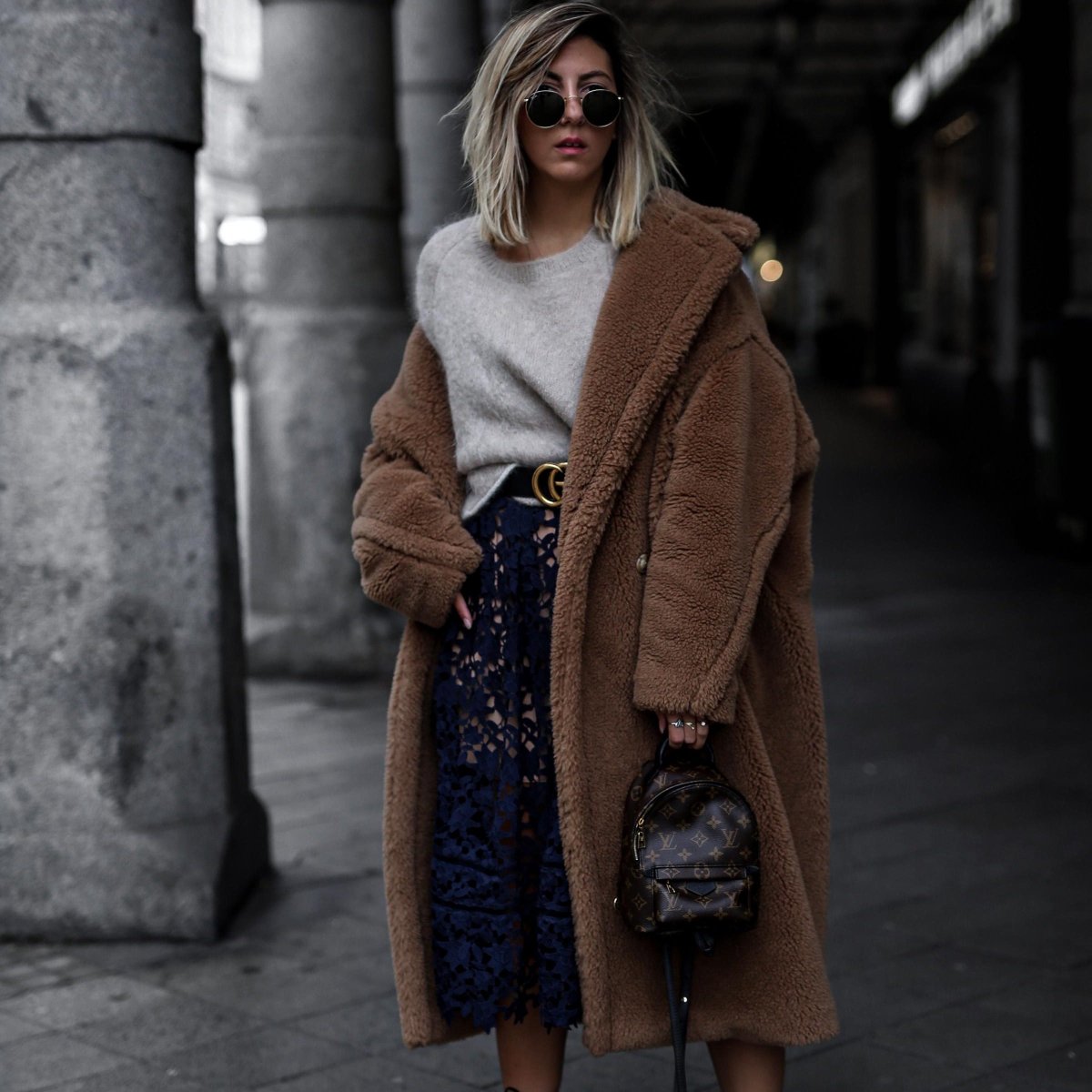 Луки с шубой из овчины