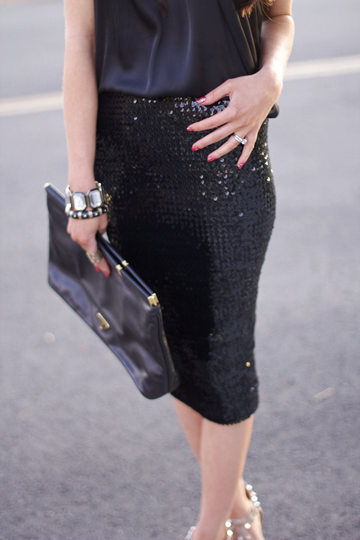 Юбка с блестками