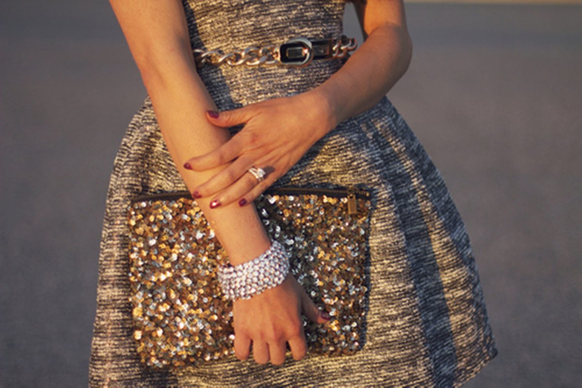 Блестящее платье на новый год