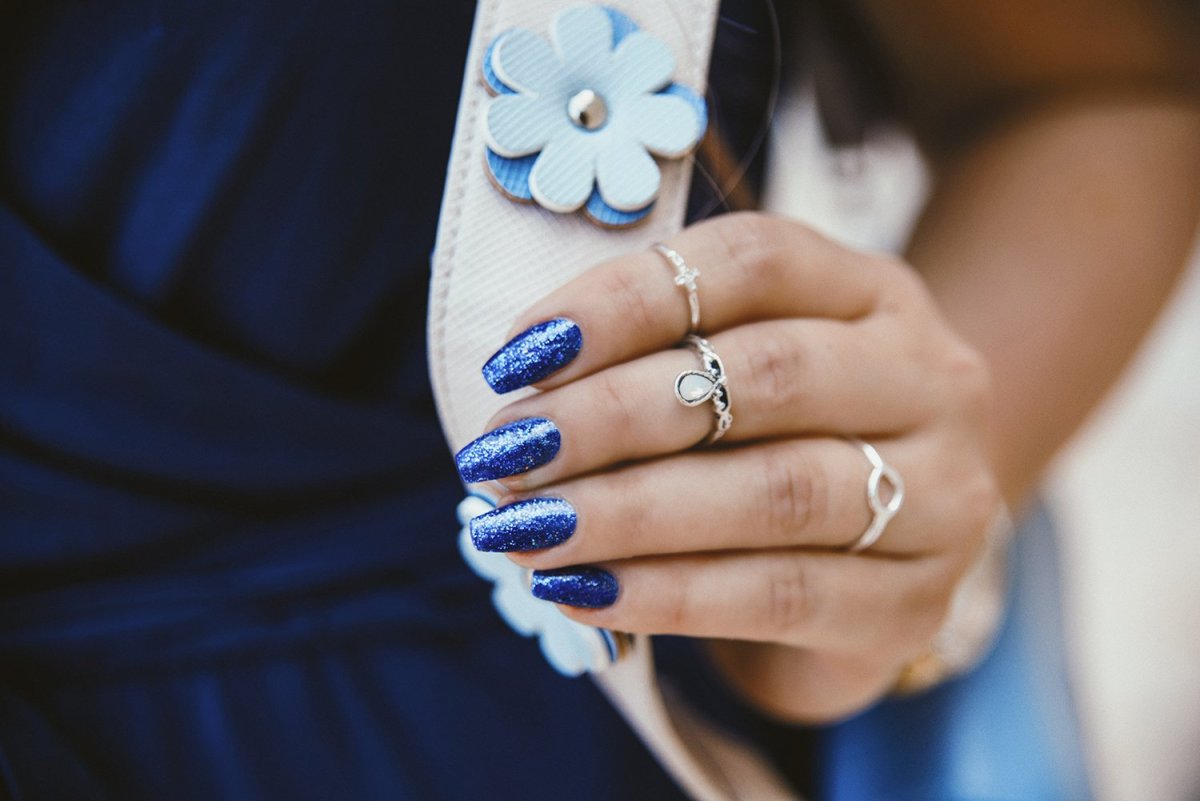 Одежда синее платье