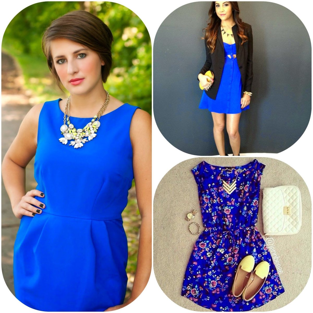 Туфли к синему платью