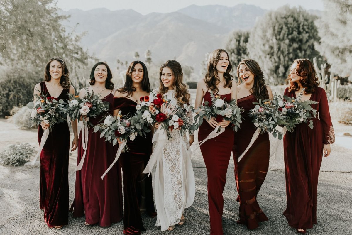 Платье подружки невесты зима