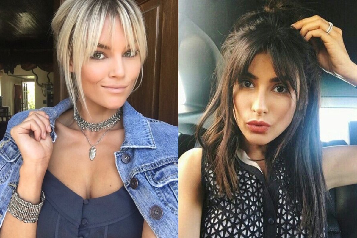 Чёлка рваная удлиненная