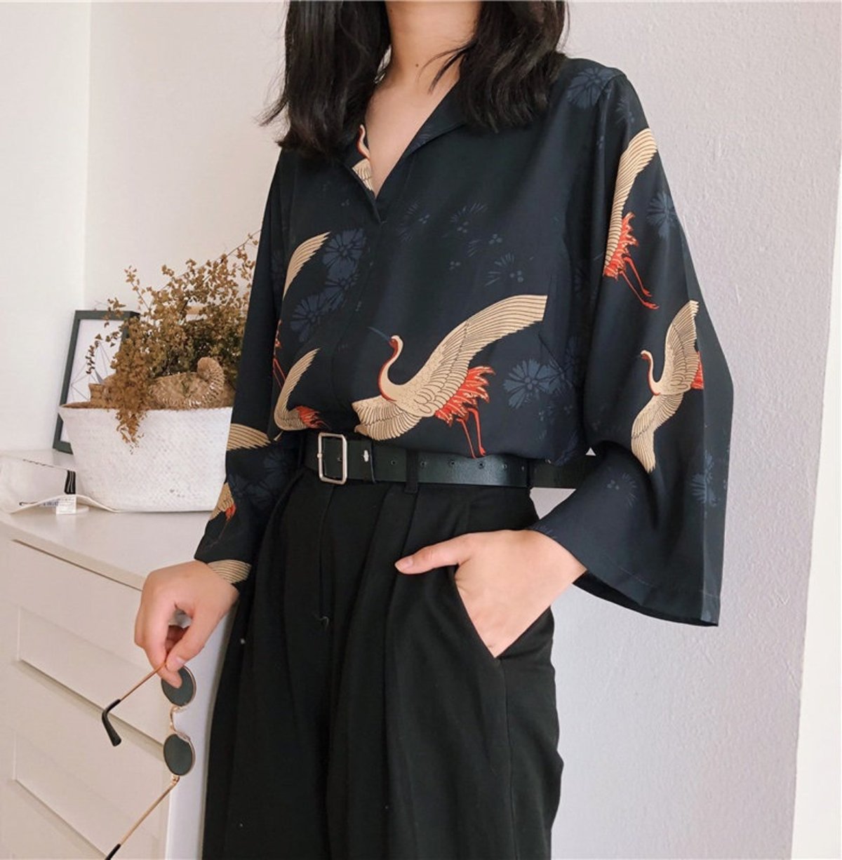 Блузка в китайском стиле