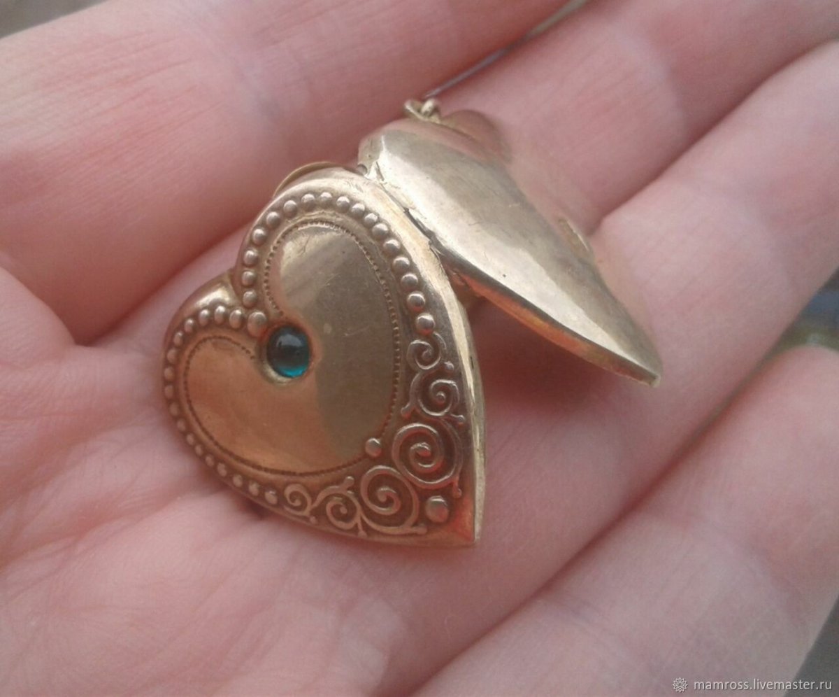 Кулон с бирюзой антикварный