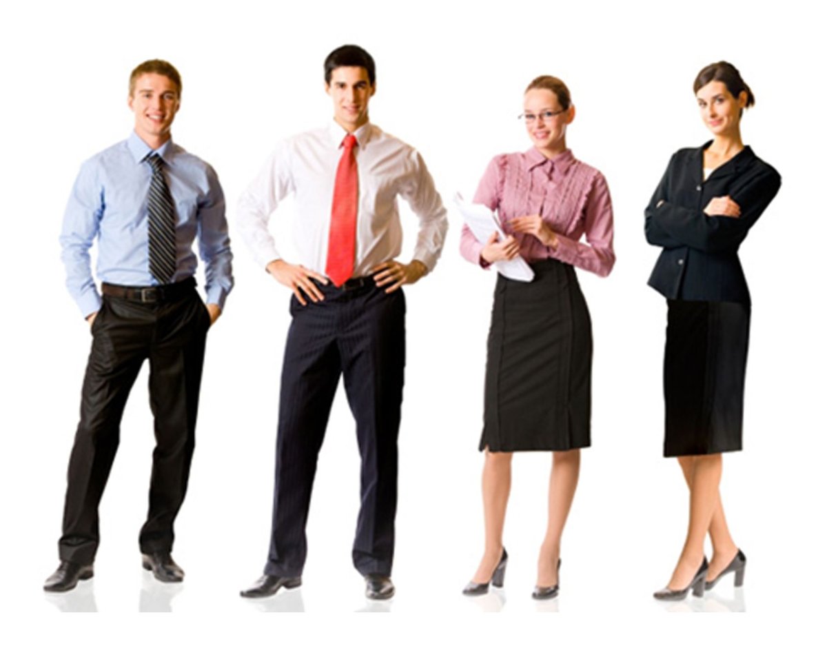 Люди в деловой одежде