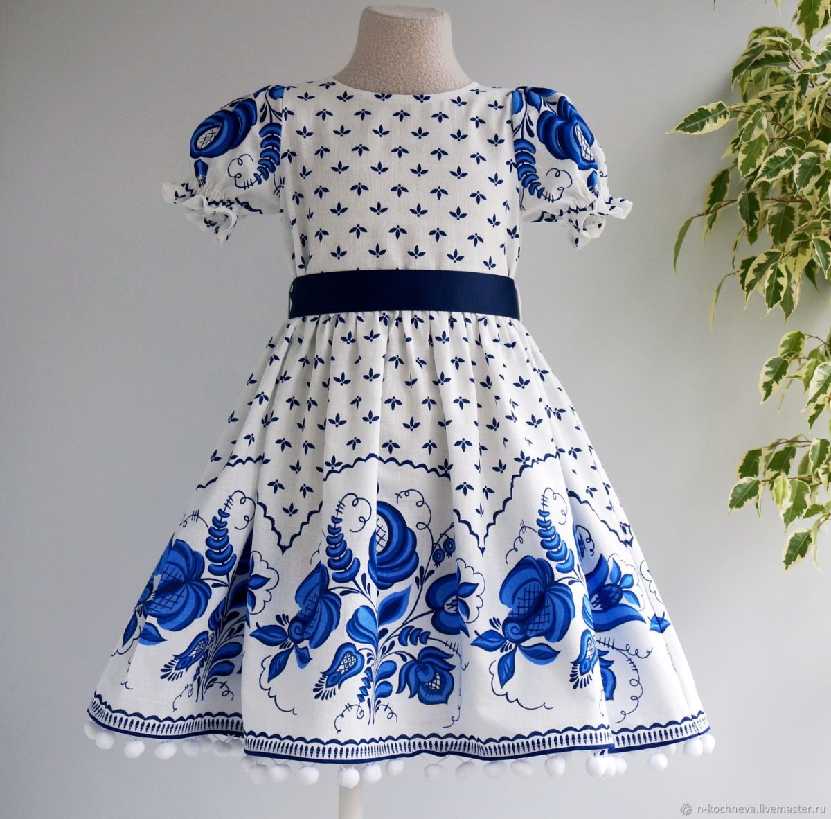 Платье Гжель для девочки