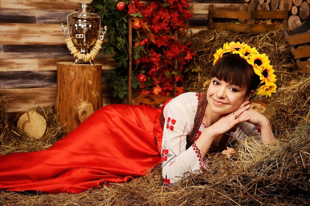 Фотосессия в русском стиле