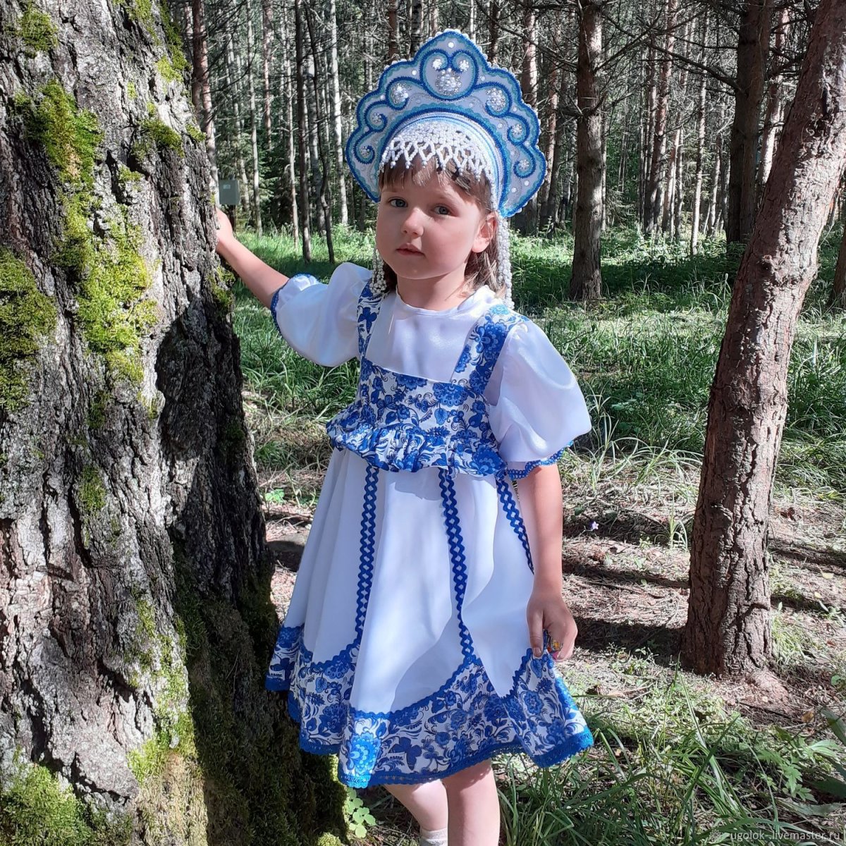 Кокошник «Ксюша» Гжель